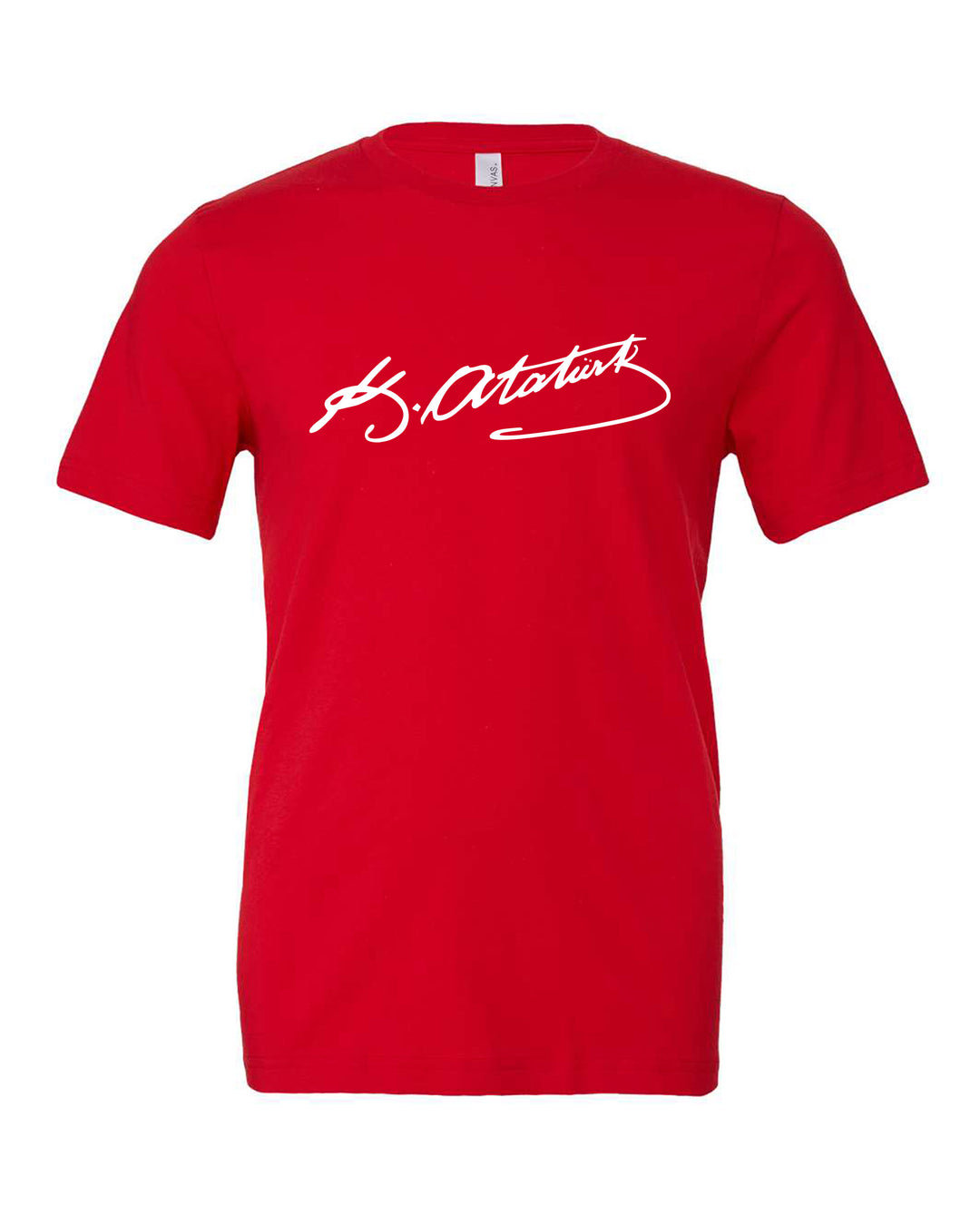 MUSTAFA KEMAL ATATURK SIGNATURE RED T-SHIRT - Altin Grocery T-Shirt Altin Grocery