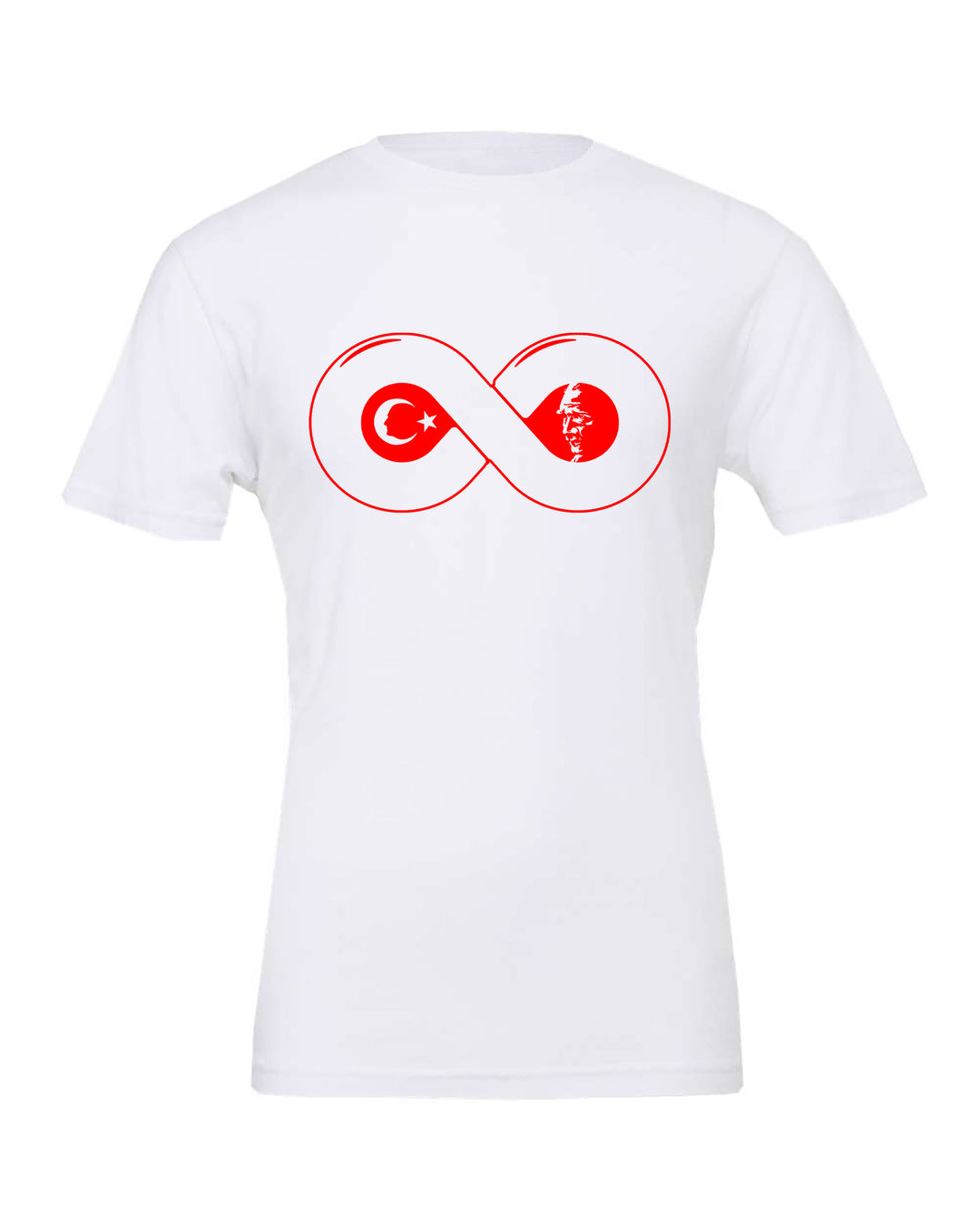 MUSTAFA KEMAL ATATURK INFINITY WHITE T-SHIRT - Altin Grocery T-Shirt Altin Grocery