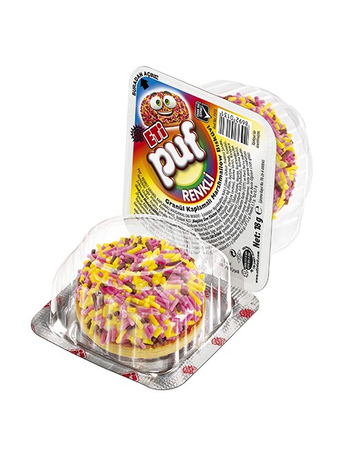 ETI PUF COLORFUL 18G - Altin Grocery Biscuits Eti