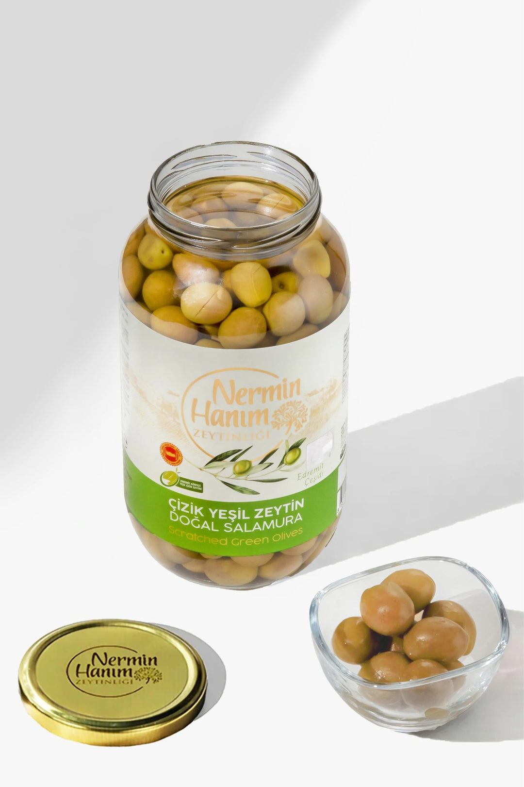 NERMIN HANIM SCRATCH GREEN OLIVES 650G
